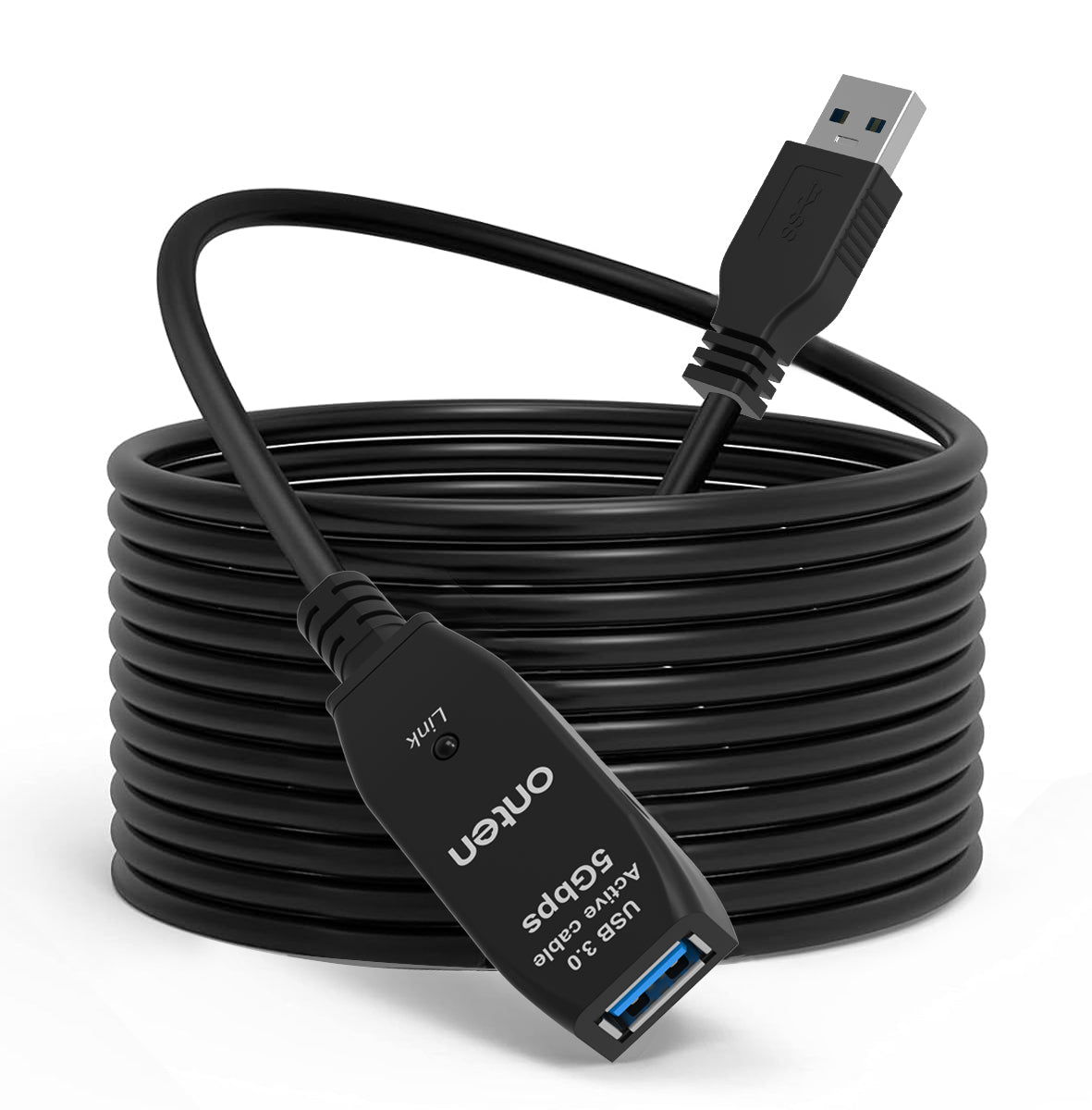 ONTEN Ultra High Speed USB 3.0 5M Extension Cable (with chip) US207