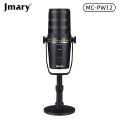 JMARY MC-PW12 USB Mic 360 Degree Rotating Zero Latency Desktop Microphone