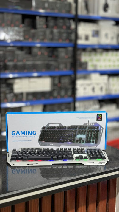 Gaming RGB Backlit Keyboard with Mobile Holder