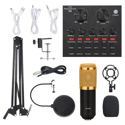 Condenser Microphone Kit – With Pop Filter & Microphone Stand + Mixer