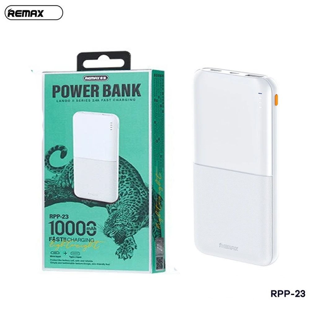 Remax 10000mAh RPP-23 Lango II Series 2.4A White Power Bank