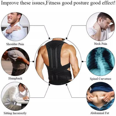 Adjustable Posture Back Belt, Posture Corrector Belt For Men And Women