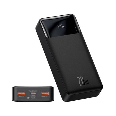 Baseus Bipow Digital Display Power Bank 30000mAh 20W in Black